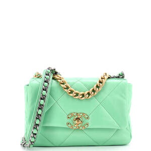 Chanel Medium 19 Flap Bag Quilted Leather